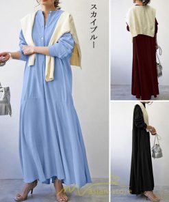 マキシ | ワンピース レディース きれいめ 大人 ロング 上品 夏秋 フレア 卒業式 入学式 オフィス 通勤 ママ 冠婚葬祭 40代 大きいサイズ 30代 50代 20代 七五三