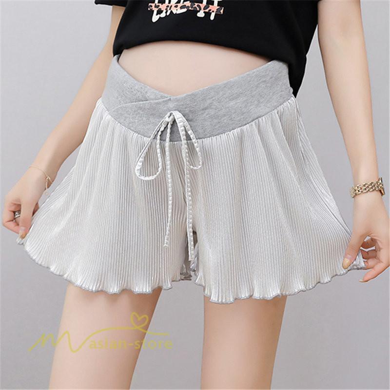 ショートパンツ | マタニティウェア パンツ マタニティパンツ サマーパンツ 夏 部屋着 カジュアル レディース ゆったり ウエスト調整 妊婦 マタニティ おしゃれ 大きいサイズ