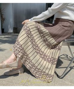 スカート | ロングウエストゴム プリーツ ロング丈 黒 グレー カーキ コーヒー レディース きれいめ 秋カジュアル 冬ニット 秋冬 オフィス