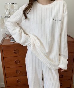 インナー・ルームウェア | フリースパジャマ上下セットレディース