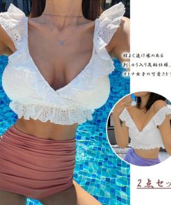 ビキニ | ハイウエスト水着セット レディース韓国風