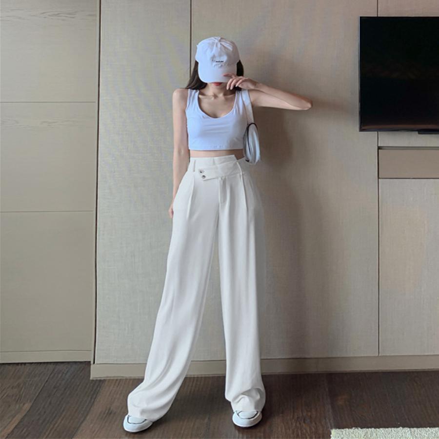 ワイドパンツ | ハイウエストレディース 無地