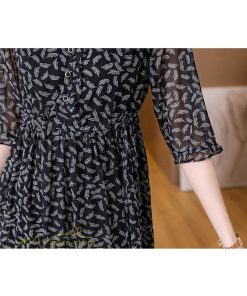 ミディアム | Aラインワンピース ワンピース 半袖 柄 フェミニン カジュアル 大きいサイズ 4L ワンピ きれいめ 夏新作 体型カバー 夏物 ミディアムワンピース 大人 フレア