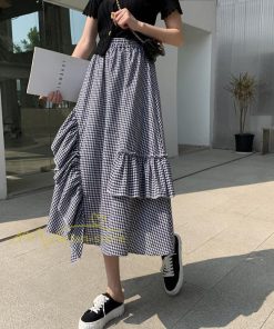 スカート | プリーツロング 春 夏 秋 マキシ 大きいサイズ フレアマキシプリーツ チェック柄 通勤通学 20代30代40代 不規則 フレア