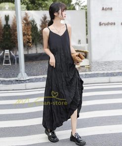 マキシ | ジャンパースカート レディース サロペット オールインワン キャミワンピース 無地 オーバーオール ゆったり カジュアル 通勤 20代30代40代 エレガント 不規則