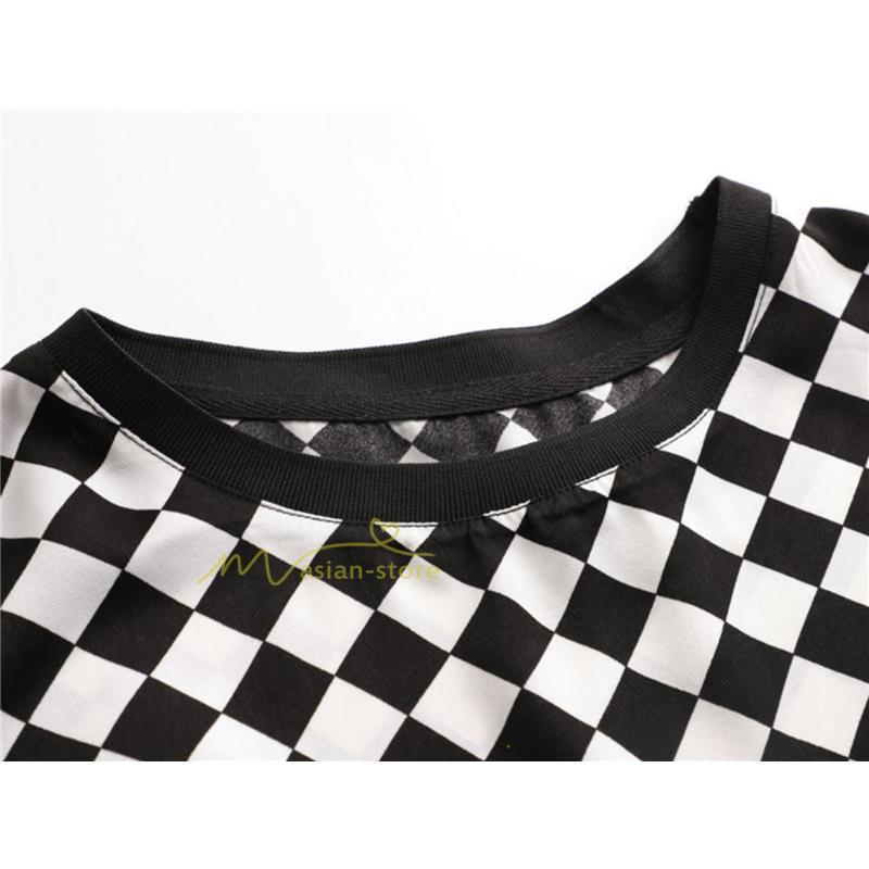 tシャツ・カットソー | Tシャツ トップス レディース 白トップス 40代 春夏 上品 半袖Tシャツ ブラウス カジュアル 韓国風 通勤 50代 ゆったりTシャツ カットソー 30代 チェック柄 OL