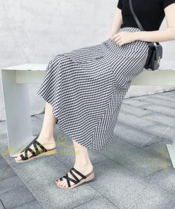 スカート | フレア ロング春物 レディース 春夏 スカート黒 ボトムス 春夏秋 新作 カジュアル 通勤通学 チェック柄 Aライン着やせ 20代30代40代