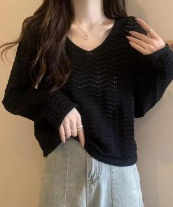 透かし編みトップス | 透かし編みニット メッシュニット 春秋冬