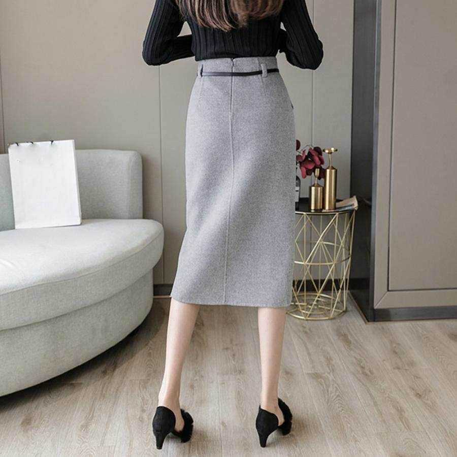 タイトスカート | ウールライク 韓国 秋冬
