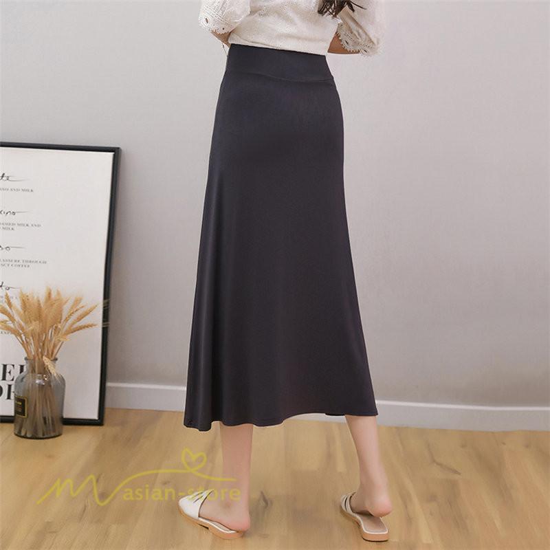 スカート | マタニティレディース Aラインロング丈 マタニティウェア 妊婦服 カジュアル 体型カバー 春 夏 ウエスト調整 ゆったり マタニティ