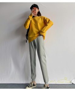 チノ・テーパード・ジョガー・スキニーパン | ジョガーパンツ ロング丈 レディース サルエル カジュアル 無地 ファッション 薄手 ウエストリボン 長ズボン 春秋コーデ スポーツウェア 運動着 スウェット