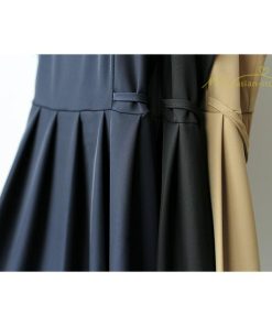 マキシ | プリーツワンピース ワンピース 半袖 レディース お呼ばれ 二次会 ミモレ丈 ゆったり 夏 リゾート 切り替え 体型カバー エレガント レイヤード 重ね着風