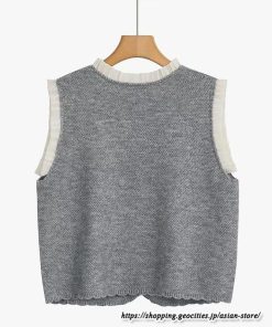 ベスト | ニットレディース トップス カーディガン 羽織り Vネック タンクトップ ノースリーブ 袖なし インナー ショート丈 20代30代 ニット セーター