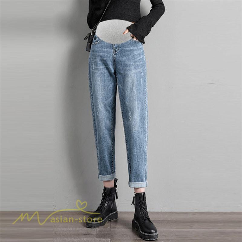 パンツ レギンス | マタニティ パンツ レディース ボトムス デニムパンツ ジーンズ デニム テーパードパンツ マタニティパンツ ロングパンツ 大きいサイズ ウエスト調整 春