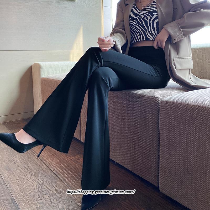 チノ・テーパード・ジョガー・スキニーパン | スキニー パンツ ロングパンツ レディース ボトムス ハイウエスト 無地 秋冬 フレアパンツ 黒 着痩せ おしゃれ デート カジュアル お出かけ デイリー 送料無料
