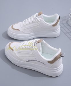 スニーカー | スニーカー　レディース レディースシューズ ローカット 靴 フラットシューズ ぺたんこ ウォーキングシューズ Pu革 美脚 厚底スニーカー 歩きやすい 厚底靴