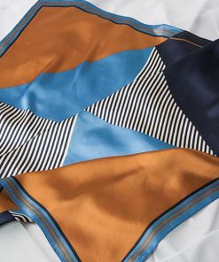 その他小物 | シルク風スカーフ 首巻き 配色バンダナ