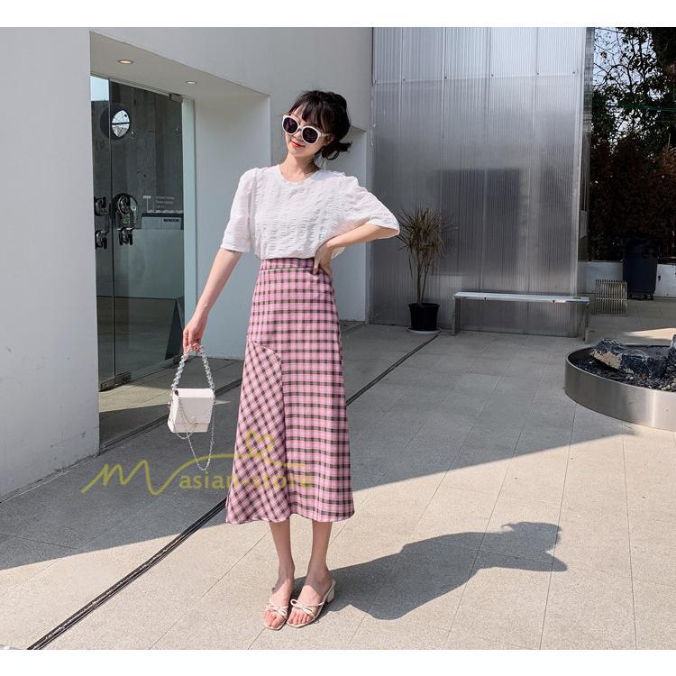 スカート | ボトムス レディース きれいめ 40代 30代 春秋 ロング丈 おしゃれ カジュアル 無地 通勤 OL 韓国風 チェック柄 通学 リゾート 着痩せ 20代 お出かけ