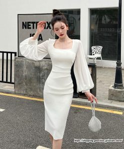 タイト | ワンピースタイトワンピース長袖 上品 セクシー高級感 ワンピース タイトワンピース ヒップアップ スリム 美ライン シルエット お呼ばれ エレガント