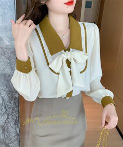 シャツ・ブラウス | ブラウス レディース 長袖 ブラウスシャツ ボウタイ フォーマル チュニック 大人 春 夏 春夏 フォーマル スーツ トップス 20代 ママ 母 30代 リボン付き OL
