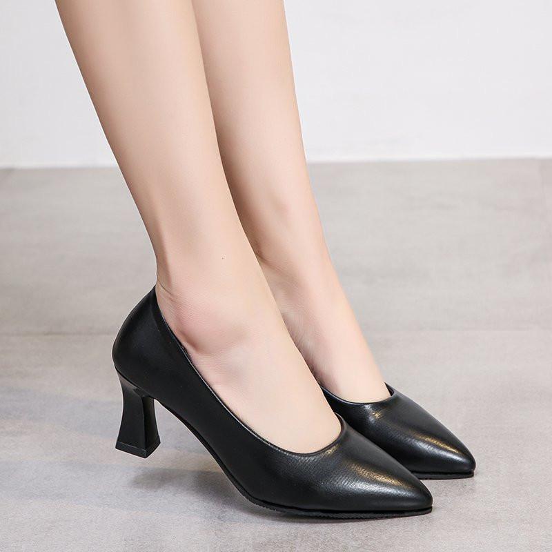 パンプス | 合皮レディース ポインテッドトゥ ピンヒール ストラップなし 黒 大きいサイズ ハイヒール 滑り止めソール パンプス 柔らかい生地 スリップオン