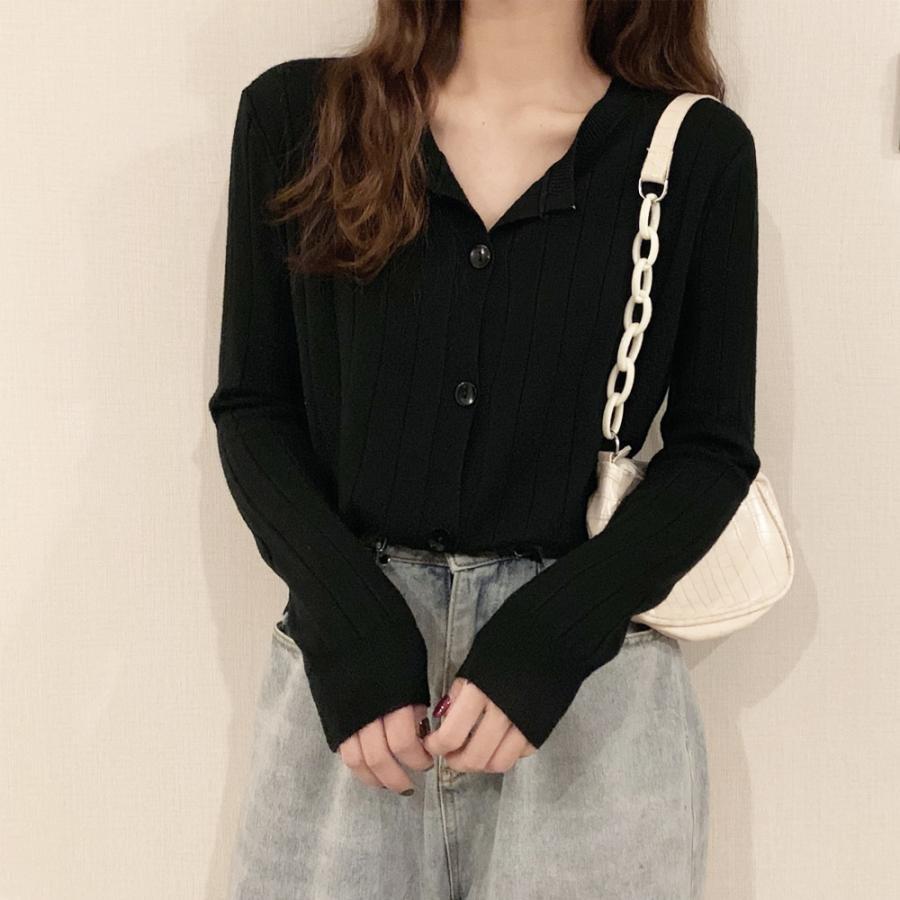 カーディガン | ニットリブニット 羽織り