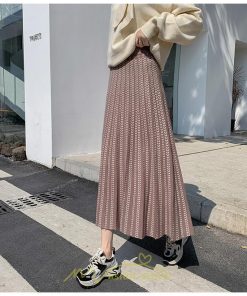 スカート | プリーツロング丈 プリーツ ロング2022 冬 秋 ニット 暖か  Aライン 着回し 通勤 出勤 おでかけ お出かけ デート 女子会 旅行