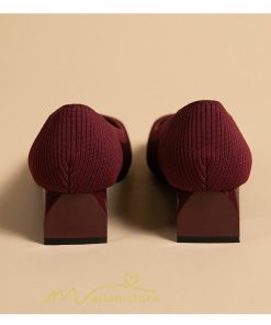 パンプス | ニット26.5cm 大きいサイズレディース 靴 9カラー リブニット 無地 柔らか 歩きやすい 履きやすい 走れる 痛くない スリッポン