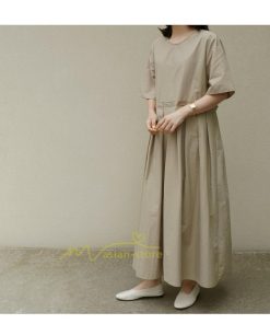 マキシ | ワンピース プリーツ Aライン 夏ワンピース 春 夏 秋 半袖 ロング マキシ丈 ロングワンピース お出かけ マキシワンピース カジュアル 着痩せ 20代30代40代50代
