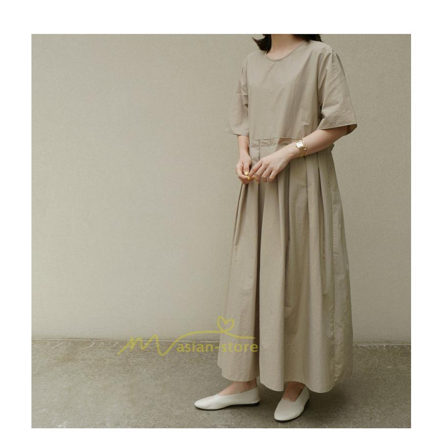 マキシ | ワンピース プリーツ Aライン 夏ワンピース 春 夏 秋 半袖 ロング マキシ丈 ロングワンピース お出かけ マキシワンピース カジュアル 着痩せ 20代30代40代50代