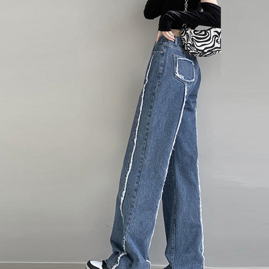 デニム | ワイドパンツ ハイウエスト 脚長