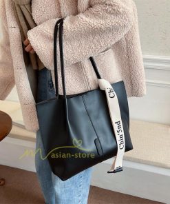 女性用バッグ | トートバッグ レディース A4 大容量 手提げ 鞄 おしゃれ PUレザー 通勤通学 無地 シンプル オフィス 上品 20代30代40代 お出かけ ビジネスバッグ ポーチ付き