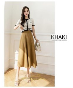 スカート | ロング丈 ボトムス レディース Aライン 上品 20代30代40代50代 カジュアル 通勤通学 お出かけ 夏物 韓国風 着痩せ 体系カバー エレガント
