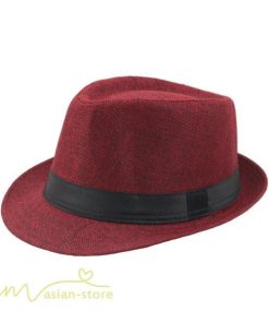 メンズ | 58cm帽子 UVカット 日焼け防止 ハット 紳士 中折れハット 麻 中折れ帽子 カジュアル 無地 ジェントルマン 20代 30代 40代 メンズタイル コーデ