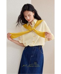 シャツ・ブラウス | ブラウス トップス レディース シフォン ボーダー柄 フォーマル スーツ インナー オフィス カジュアル 入学式 入園式 卒業式 母 七五三 受験 ママ 卒園式