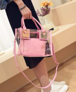 トートバッグ | レディース PVC 春夏 ショルダーバッグ クリアバッグ プールバッグ 透明