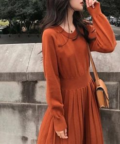 ワンピース | ニットプリーツワンピースレディースニット