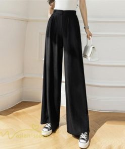ワイドパンツ | レディース ゆったり おしゃれ ロングパンツ カジュアルパンツ 無地 きれいめ レディース 夏新作 ストレッチ ボトムス ひんやりパンツ ズボン