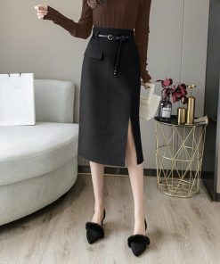 タイトスカート | ウールライク 韓国 秋冬