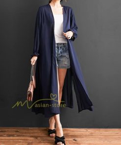 カーディガン | ロング 薄手 アウター 長袖 ロングきれいめ 紫外線対策 サマー ゆったり シフォン 韓国ファッション 20代30代40代50代 冷房対策