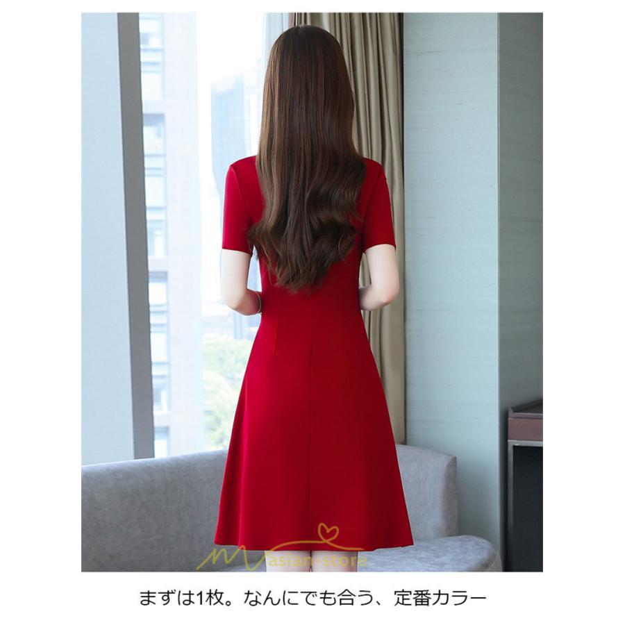 ミディアム | ワンピース レディース 着痩せ 上品 半袖ワンピース 春 夏 新作 オシャレ 2022 新作 韓国風 20代 30代 お出かけ デート 通学 ゆったり 40代 通勤 エレガント