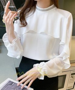 シャツ・ブラウス | ハイネック カフス オフィスカジュアル オケージョン シンプル レディース 春 韓国 ファッション 立ち襟 カジュアル エレガント 通勤OL 優雅 オシャレ 上品 細身