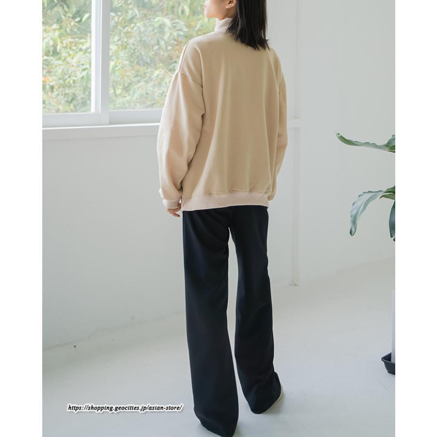 パーカー | 裏起毛トレーナー レディース スウェット トップス ボリューム感 ビッグシルエット オーバーサイズ あったか トレーナー 無地 秋冬 軽い しっとり