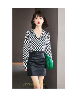 シャツ・ブラウス | ブラウス レディース 長袖 50代 シャツ トップス シフォン チェック柄 きれい 40代 30代 20代 カジュアル お出かけ 食事会 デート お出かけ 女子会 通勤