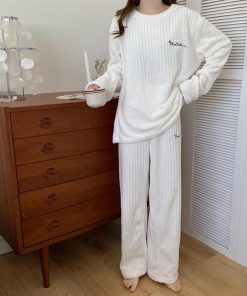 インナー・ルームウェア | フリースパジャマ上下セットレディース