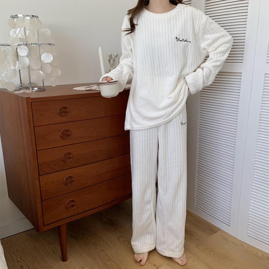 インナー・ルームウェア | フリースパジャマ上下セットレディース