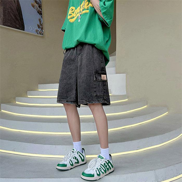 ハーフパンツ ショート | 夏パンツ デニム メンズ サマーパンツ パンツ ワイドパンツ シンプル ウエストゴム 20代 30代 お出かけ ハーフパンツ ジーパン 夏新作 ショートパンツ ジーンズ