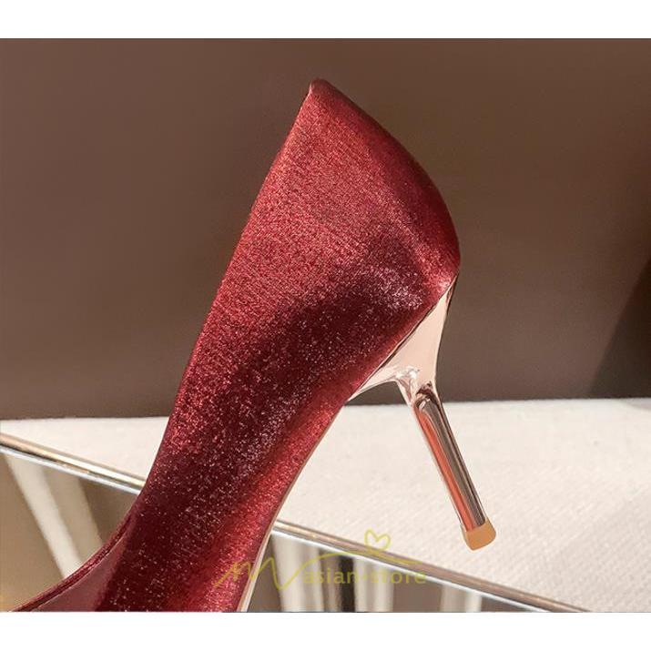 パンプス | 結婚式 ブライダルシューズ パーティーシューズ ハイヒール 赤 痛くない 大きいサイズ 小さいサイズ おしゃれ 疲れない レッド 美脚 ポインテッドトゥ