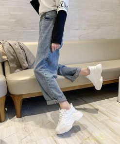 スニーカー | ダッドレディース 厚底 ファッション歩きやすい スポーツ 運動靴 ウォーキング シンプル 疲れない 美脚 無地 走れる