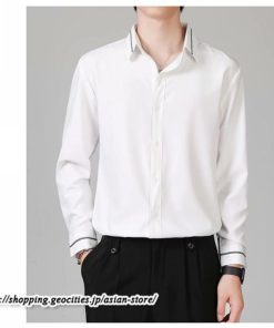 シャツ | 長袖メンズ ビジネス フォーマル オフィス 仕事 春 夏 秋 冬 カジュアル ビジネスシンプル 長袖 トップス 大きいサイズ メンズトップス